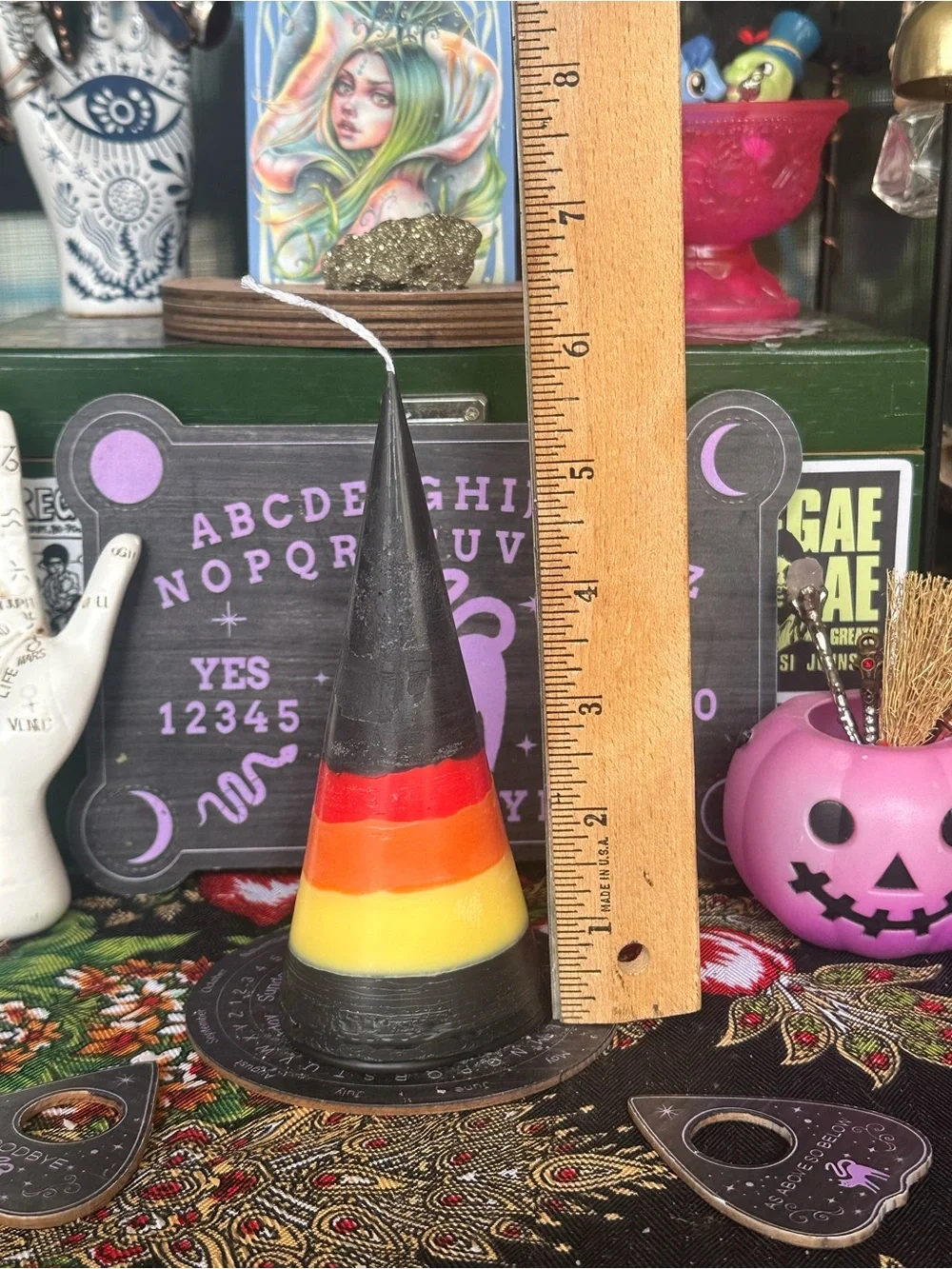 Witch’s Bonfire Cone Candle